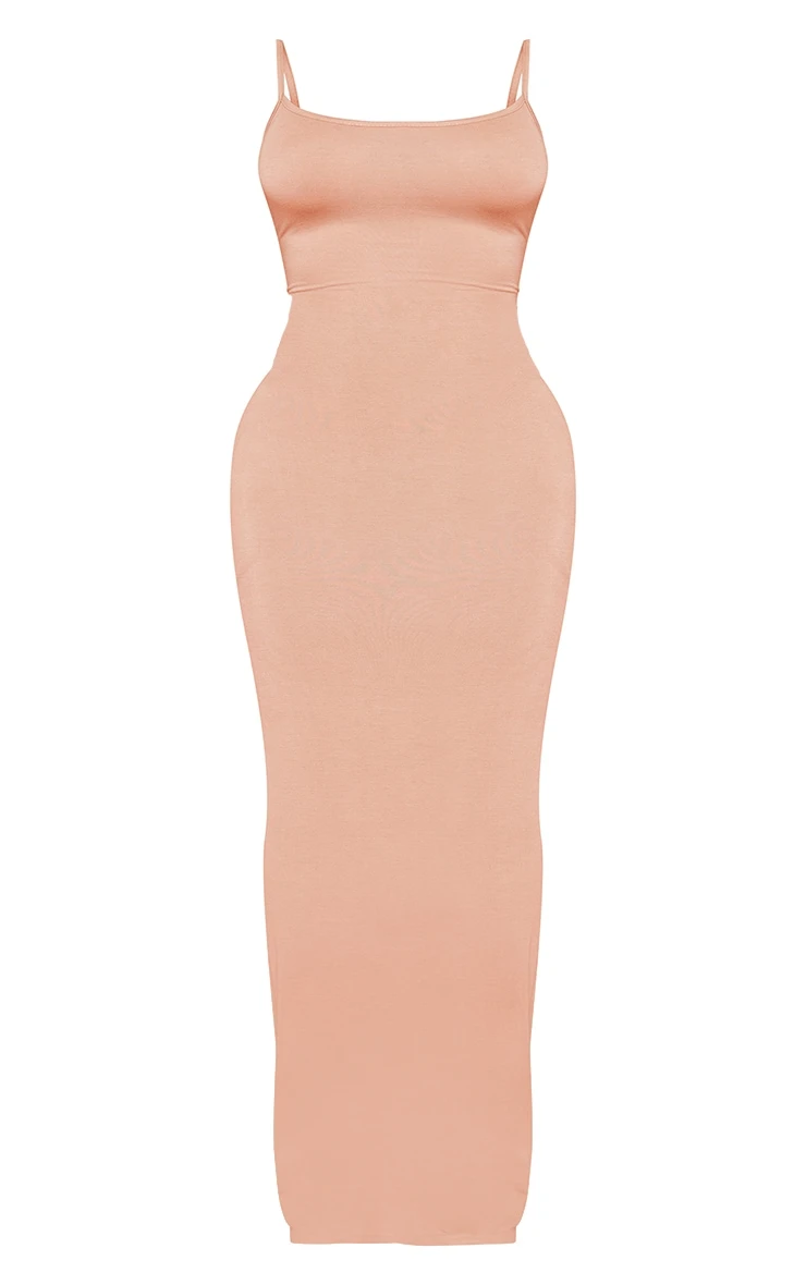 Shape Camel Jersey Strappy Maxi Dress 7 Shape Camel Jersey Strappy Maxi Dress - Image 5