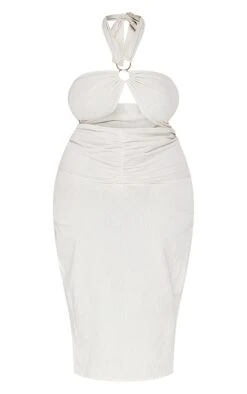 Plus Stone Ring Detail Halterneck Midi Dress -Goremje Style ccd925bc5f6635a19675d71d1fa340397e0dad18 cmy8464 6