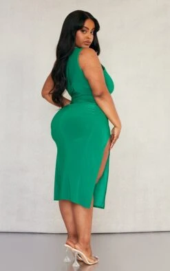 Plus Bright Green One Shoulder Cut Out Midi Dress -Goremje Style cf8b38a099551667022878b345fa03ac7fc85237 cnd5060 2