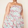 Plus Multi Floral Bandeau Puffball Dress 1 Plus Multi Floral Bandeau Puffball Dress -Goremje Style d0f40f9f94da111c9203128a6937bb6cd2f8912c cne0681 3