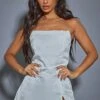 Petite White Satin Bandeau Mini Dress -Goremje Style d173ff6a6ce54fb9727da20b693026a25f68d163 cnd0141 1