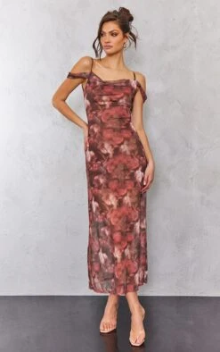 Tall Pink Floral Cowl Neck Maxi Dress -Goremje Style d210fc3aa02cac1d7c827731480b4c81a8801747 cnd3395 3