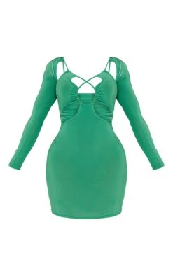 Shape Bright Green Slinky Lace Up Detail Bardot Bodycon Dress 11 Shape Bright Green Slinky Lace Up Detail Bardot Bodycon Dress -Goremje Style d398d0a21849177ad302f004d6919cc3ebdfb05b cmy3315 6