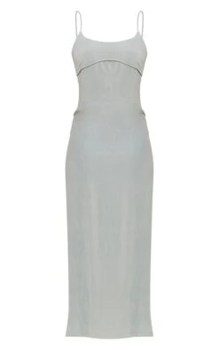 Tall Sage Linen Look Underbust Midaxi Dress -Goremje Style d3c51dadb0f6bb28bbc0f5aed4281136d54b35b6 cne3064 5