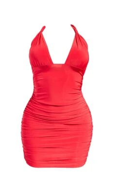 Shape Red Slinky Cup Detail Halterneck Ruched Bodycon Dress 11 Shape Red Slinky Cup Detail Halterneck Ruched Bodycon Dress -Goremje Style d49b6c76b0e4a973fb60f573f549393274fc618c cmw3535 6
