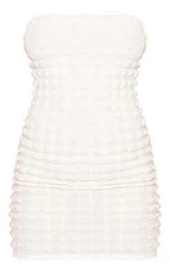 Shape White Textured Bandeau Bodycon Dress -Goremje Style d586cdd8452d9375ca9600c6e7dfe03318ae27a9 cmy8026 5