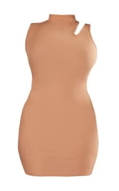 Plus Camel Rib High Neck Cut Out Bodycon Dress 11 Plus Camel Rib High Neck Cut Out Bodycon Dress -Goremje Style d5e4127e98f951d2f827bf1c04ca11a0d7e931fa cnd2484 5
