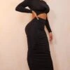 Shape Black Long Sleeve Ruched Cut Out Midaxi Dress 1 Shape Black Long Sleeve Ruched Cut Out Midaxi Dress -Goremje Style dd55a9f748ecb9db8480c1dcabe417b5c8b4a6c5 cna2746 3