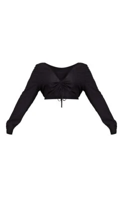 Plus Black Textured Cut Out Ruched Midi Dress -Goremje Style e1cbd68fb915948d0a749e450b17374c4b4e7334 cmw3068 6