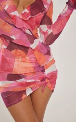 Petite Pink Abstract Mesh Long Sleeve Mini Dress 10 Petite Pink Abstract Mesh Long Sleeve Mini Dress -Goremje Style e28f238a6348d04d75896c27d53bd9b8c3210a13 cnd7126 4