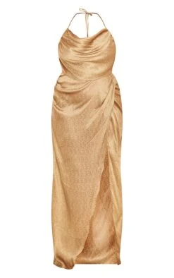 Plus Gold Satin Cowl Neck Maxi Dress -Goremje Style e3018ddf3cb58a5c7d25b61c8d93645cb133db02 cne1843 5