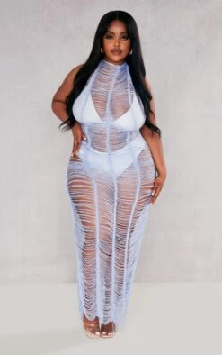 Plus Aqua Blue Tassel Knit Beach Dress -Goremje Style e8d7adf59d95dabeadda6b6c39b2cde754cb1c2e cnc7963 3