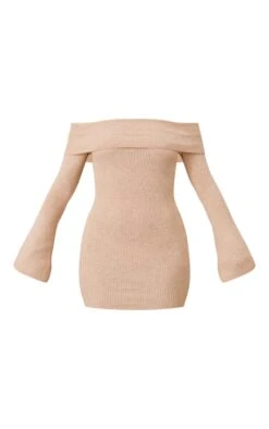 Tall Oatmeal Knit Off The Shoulder Mini Dress -Goremje Style e9f7660f03e4fa03d18f27f9f281335b2211ea98 cnc4060 5