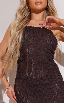 Petite Black Textured Bodycon Strappy Mini Dress -Goremje Style ef0484d91509ad926dd9e749642938fbeba5f4c9 cnd6915 4