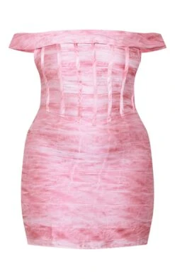 Plus Pink Bardot Bodycon Dress -Goremje Style f0cf96ee7170d982b89a5dcaab56b624430559dc cne0678 5