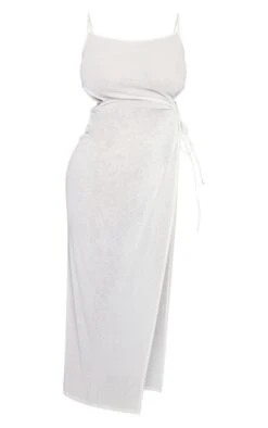 Shape White Sheer Mesh Cut Out Side Maxi Dress -Goremje Style f4f3147c8b2a14884fe233e23ad0ae2391ef81c8 cne3644 5