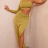 Shape Olive Slinky One Shoulder Cut Out Side Maxi Dress -Goremje Style f7a8c602f487aa6110b2881a4bd0404bdcb5119a cna6052 1