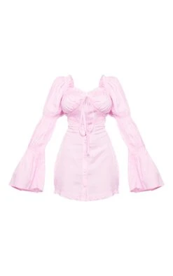 Petite Candy Pink Linen Cut Out Front Mini Dress -Goremje Style ffc562e07cd358c46bcf248b2c9d7c07ecd21bb0 cnd3123 5